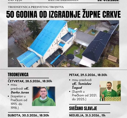 Proslava župne svetkovine Presvetoga Trojstva u Zagrebu-Prečko